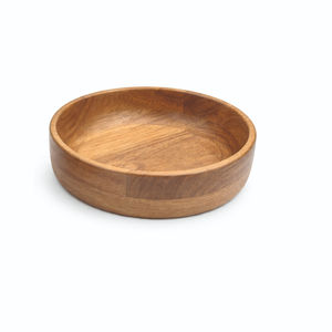 Juego Premium Clásico de 2 Tazones de Madera para Ensalada con Acabado de Grano Natural, Aptos para Lavavajillas, Duraderos y Ecológicos, Diseño Profundo y Poco Profundo - Product Image 3
