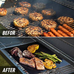 Tapis de <span class=keywords><strong>barbecue</strong></span>, réutilisable et antiadhésif, à bas prix, 20 pièces, robuste, pour bbq - Product Image 4