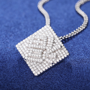 จี้นำโชคแบบดั้งเดิมของจีน925เงิน <span class=keywords><strong>VVS</strong></span> Moissanite ประดับเพชรนำโชคจากเทศกาลของขวัญวันเกิด - Product Image 4