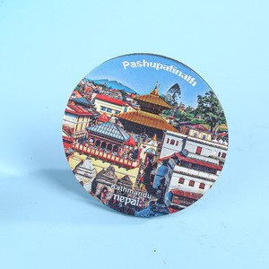 Aimants de réfrigérateur Kang Hui, Montagne Everest Népal, ronds, en feuille d'argent, taille personnalisée, souvenir touristique - Product Image 2
