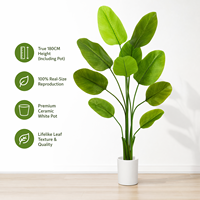 Plante verte artificielle réaliste en PE, Arbre du Voyageur, pour la décoration de la maison et du bureau, cadeau