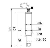 Capteur de pH numérique industriel RS485 0-14pH, analyseur de qualité de l'eau en ligne pour piscine, sortie 4-20mA