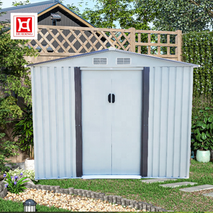 Huiding Metal Sheds & Storage Green White Black Outdoor Storage Shed Easily Assembled