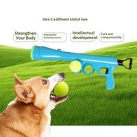 Lanceur de balles de tennis interactif en ABS durable de qualité supérieure avec sangle réglable pour l'entraînement des chiens et les jeux en plein air