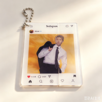 Gantungan Kunci Akrilik Custom Grosir untuk Photocard Idol Kpop, Plastik Fashion dengan Sablon Sutra, MOQ Rendah