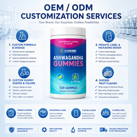 Gummies de Magnésium 330mg 120 Unités Framboise Citron Végétaliennes Sans Gluten OEM Personnalisé Marque Privée Supplément Qualité Supérieure 100% Pur