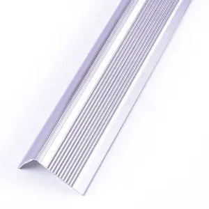 FoShan FSF-Punta de escalera de aluminio y Metal antideslizante, borde curvo de tendencia de 8mm, para suelos laminados