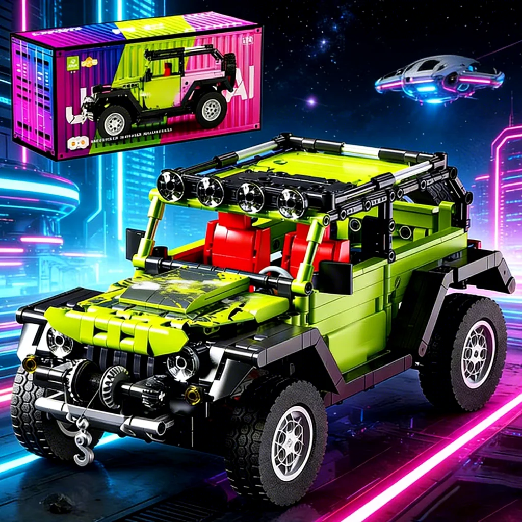 Wrangler verde todoterreno - Versión estática