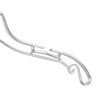 Cintre transparent flexible de 17 pouces en PP-PS-ABS pour robe de mariée, antidérapant, multifonction, robuste, pour armoire, sac transparent cristallin