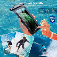 Étui de protection pour téléphone portable de haute qualité, étanche IPX8, en PVC+ABS, style tendance, design personnalisable, taille adaptable