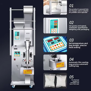 Machine d'emballage automatique pour petites entreprises, pour peser et emballer des aliments, des épices, du <span class=keywords><strong>café</strong></span>, du thé, des sachets, des granulés, des haricots, des noix, des fruits - Product Image 4