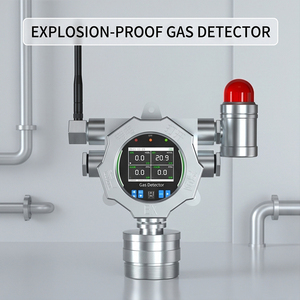 Industrial Wall-Mounted Gas Detector Aluminum Alloy Fixed <b>Monitor</b> with LCD Display & Sound-<b>Light</b> Alarm - Product Image 5