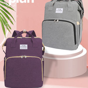 Nouveau sac de couchage pliable unisexe tendance pour bébés sac à <span class=keywords><strong>dos</strong></span> souple design élégant pour mamans doublure imperméable en nylon <span class=keywords><strong>fermeture</strong></span> à glissière lettre - Product Image 4