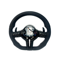 Volant sport en forme de D M Sport avec cuir et alliage aluminium-magnésium 3 branches pour les séries F32 M3/M6