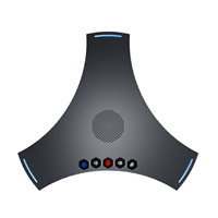 Système de haut-parleurs Hi-Fi avec microphone à condensateur sans fil en cascade, prise de son omnidirectionnelle, USB POD4