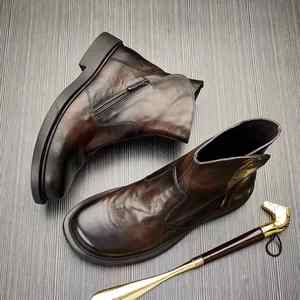 Último Modelo de Zapatos de Lona Transpirables con Diseño de Parches, Formales y Casuales para Hombre, Zapatos de Boda para Novio, Estilo Británico Otoñal - Product Image 5