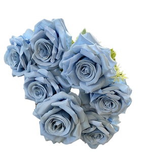 Tissu à volants 7 pièces <span class=keywords><strong>Paris</strong></span> Rose mariage hôtel décoration maison entrée signe Bouquet fleur artificielle Arrangement - Product Image 1