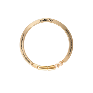 Fashion <b>Beaded</b> <b>Bracelet</b> 316L Stainless Steel PVD Gold Plating Sustainable Resistant Jewelry for Women <b>Men</b> - Product Image 2