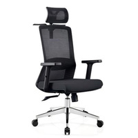 Chaises de bureau pivotantes ergonomiques modernes en maille réglables, de luxe, avec soutien lombaire et accoudoirs en nylon, vente en gros