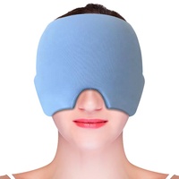 Bandeau Rafraîchissant pour Migraine, Chapeau de Soulagement Durable Imprimable pour la Douleur, le Stress et les Maux de Tête pour Hommes, Bonnet Confortable à Gel Chaud et Froid pour Migraine