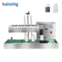 Scelleuse à induction électrique automatique refroidie par eau LGYF 2100A pour le scellage continu des bouchons de bouteilles de boissons en aluminium