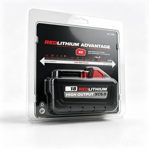 Batteries au lithium rechargeables pour outils sans fil <span class=keywords><strong>Milwaukee</strong></span> <span class=keywords><strong>M18</strong></span> 8Ah XC6.0, <span class=keywords><strong>kit</strong></span> de remplacement d'origine, haute performance - Product Image 2