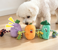 Jouets pour chiens en peluche, design souris, avec son et bruit froissé, en gros, provenant d'un fabricant chinois.