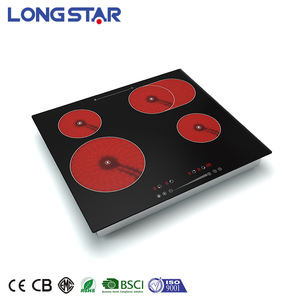 Appareils de cuisson plaque de cuisson intégrée cuisinière <span class=keywords><strong>infrarouge</strong></span> à quatre brûleurs 6000W avec contrôleur tactile à capteur - Product Image 2