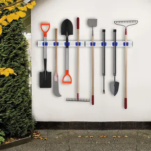 Vcan Aluminium Garage Haken Wand Organizer Halter Mop Besen halter Garten Garage Tool Organizer Wand halterung Aufbewahrung shaken