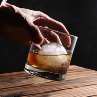 Verre à whisky personnalisé de 200 ml sans plomb, à base épaisse, style Old Fashioned, en gros pour bar, maison, restaurant