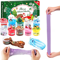 Calendrier de l'Avent Surprise 10-en-1 : Pâte à Modeler Non Toxique DIY, Jouet Éducatif Anti-Stress pour le Compte à Rebours de Noël