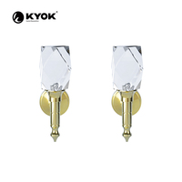 KYOK Crochet pour rideau en cristal de haute qualité AB SN Tieback Premium Accessoire pour rideau de poteaux et accessoires