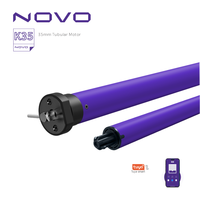 NOVO DC Moteur tubulaire électrique Tuya Alexa Google Home 35 mm horizontal pour stores enrouleurs de luxe Zebra pour salon et bureau