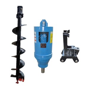 Petite <span class=keywords><strong>tarière</strong></span> et tête motrice pour le forage de trous de pieux utilisées avec une excavatrice ou une grue - Product Image 1