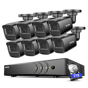 Annke 8 cái 2MP 1080P Camera An Ninh Kit 8 kênh DVR IP66 không thấm nước nhà CCTV Hệ thống camera với 2TB ổ cứng - Product Image 1