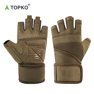 Cho trọng <span class=keywords><strong>l</strong></span>ượng chuyên nghiệp nâng Găng tay tập thể dục nửa ngón tay không trượt Móc & vòng <span class=keywords><strong>l</strong></span>ặp đóng cửa Unisex - Product Image 5