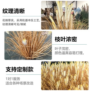 Planta Artificial de Césped con Cola de Conejo, 50cm 70cm, PVC Realista, Decoración para el Hogar, Flor Base de Alta Simulación - Product Image 3