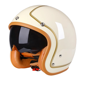 Certifié DOT 3/4 Retro Cruiser Casque Unisex Open Face Casques <span class=keywords><strong>Moto</strong></span> Toutes Saisons Matériau ABS Nouveau Dropshipping Disponible - Product Image 2