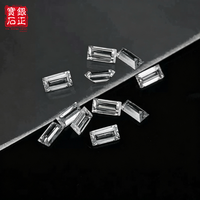 Moissanite de qualité 6A, taille baguette, VVS, couleur D, passe le testeur de diamant, pierre de moissanite en vrac pour la fabrication de bijoux