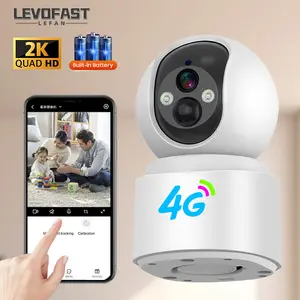 Levofast thông minh mini bé máy ảnh 4 gam Sim thẻ pin PTZ an ninh CCTV bé Pet giám sát giám sát IP Camera