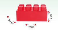 Blocs Géants pour Tout-Petits, Grandes Briques de Construction en Plastique pour Enfants, Blocs Empilables Énormes pour la Jeunesse