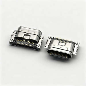 موصل <span class=keywords><strong>USB</strong></span> من النوع C بـ 6/14/16/24 سن، موصل <span class=keywords><strong>USB</strong></span> 2.0 أنثى مع 6 سنون للشحن - Product Image 1