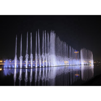 Le spectacle d’optimum a été salué pour le projet de l’île de Bagdad, en Irak: fontaines flottantes, jets d’eau de 300 mètres, chorégraphies aquatiques et grand show laser aquatique.