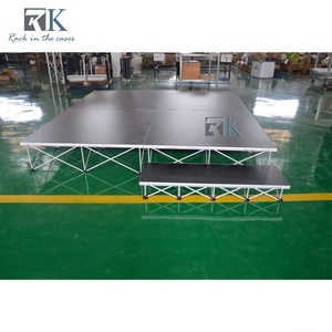 เวทีแบบแพลตฟอร์มน้ำหนักเบาพร้อมกล่องเก็บของ ระบบล็อคพื้นเวทีกันลื่น - Product Image 5