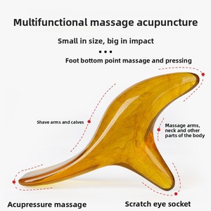 Brosse de massage musculaire et de drainage des méridiens en bois de santal, avec fonction musicale, pour le raclement des points d'acupression plantaires et l'application sur les pieds. - Product Image 4