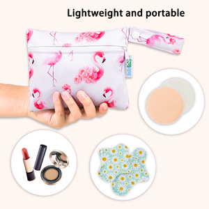Nueva bolsa de mamás seca húmeda con patrón de impresión 18*15Cm bolsillo doble Mini ASA bolsa de separación húmeda y seca impermeable húmeda - Product Image 2