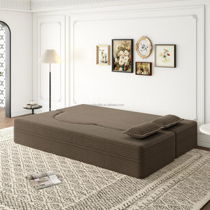 Sofá Cama Reclinable Extensible Tapizado en Tela Moderna y Económica, Convertible, Plegable, Ecológico, de Lujo, para Villa, Escuela, Oficina, Sala de Estar - Product Image 6