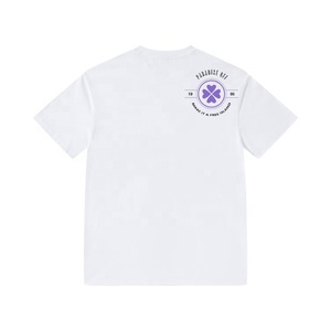 2024 plaine blanc t-shirts en gros personnalisé imprimé Homme coton t-shirt - Product Image 2