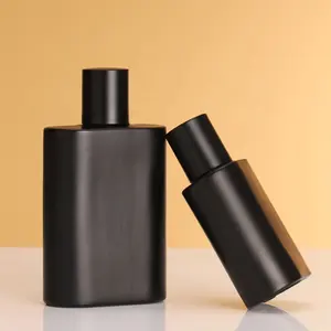 Custom New Design Cosmetic Mist Spray Matte Black Packaging Perfume Empty Bottle