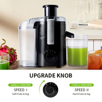 3-Traps Centrifugale Juicer-Machines Met Hoge Sapopbrengst, Eenvoudig Schoon Te Maken, Draagbaar Sinaasappelsapcentrifuge-Fruit